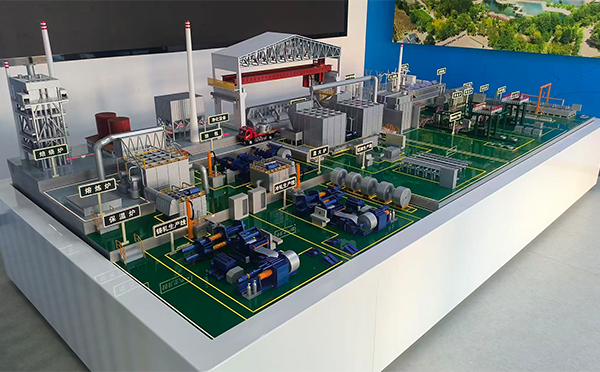 酒钢集团东铝厂-铝材生产线灵台机械模型